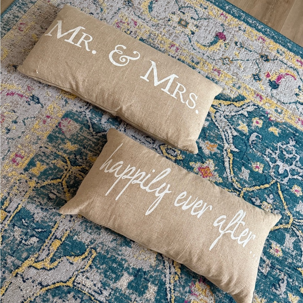 Clear Out‼️ Mr & Mrs Decorative Pillow Cases